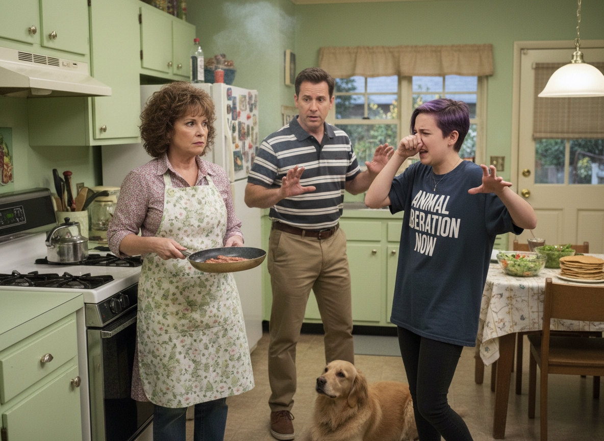 WIBTA for refusing to stop cooking bacon in my kitchen due to my teenage daughters vegan lifestyle?