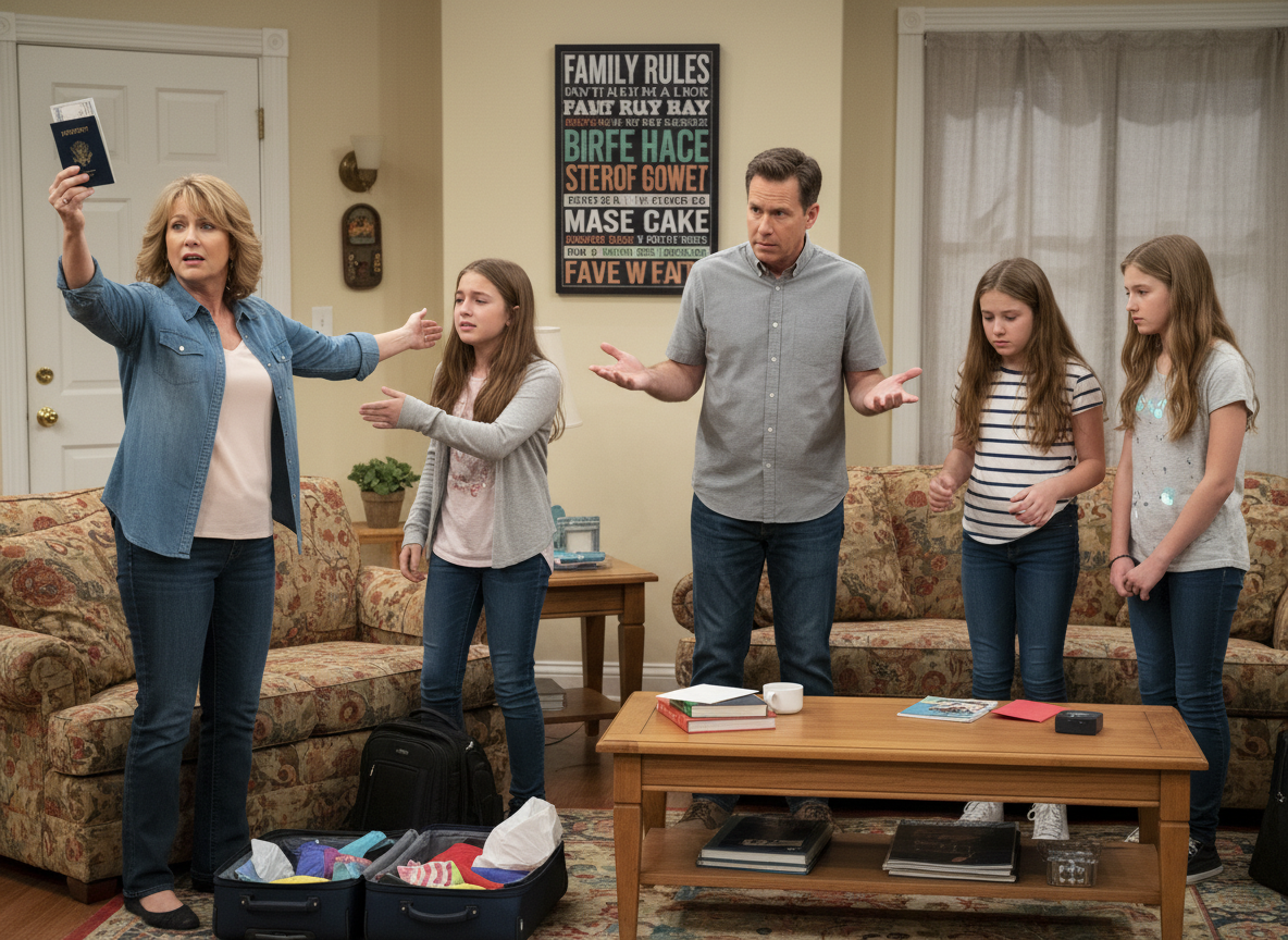 AITA for cancelling the entire vacation when I found out that my stepdaughters deliberately hid my daughter's passport to get her to stay home?