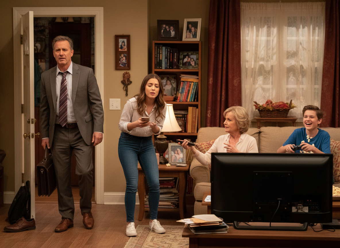 AITA for literally showing my dad how he behaves everyday when he gets home from work?