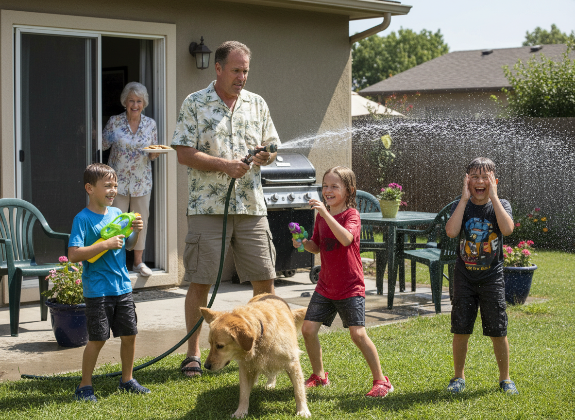 AITA for spraying the neighborhood kids with my garden hose?