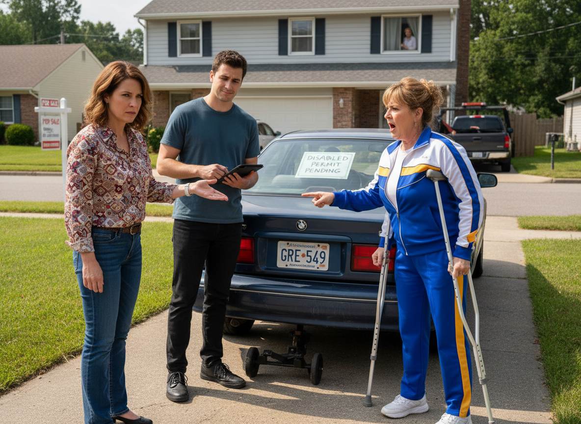 AITA for not allowing my "disabled" neighbor to park in my driveway and getting her car towed, despite the previous owner allowing it?