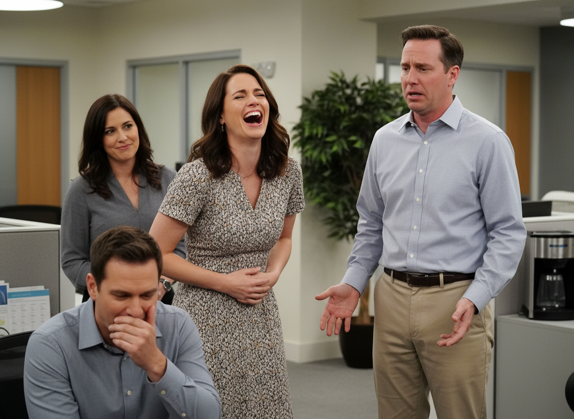 AITA for laughing hysterically after my husband called me "housewife" and embarrasing him infront of coworkers?