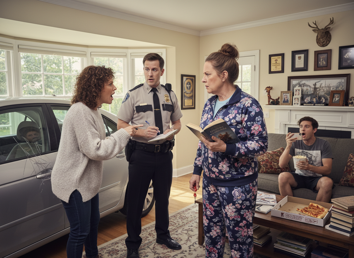 AITA for calling police on a neighbour after she keyed my car because of books I write